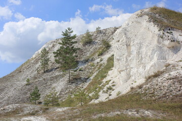mountain landscape with chalk