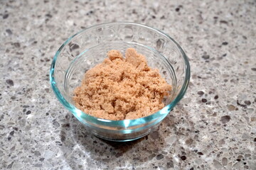 Bowl of brown sugar