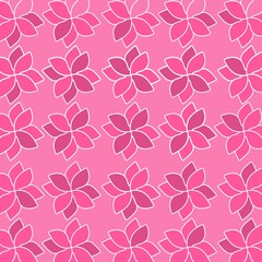 seamless floral pattern pink color 