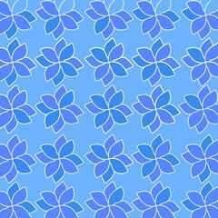 seamless floral pattern blue 