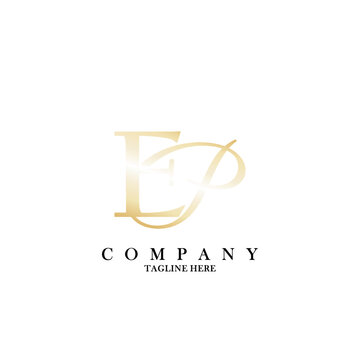 Elegant Initial Letter EP, Logo Design Vector.