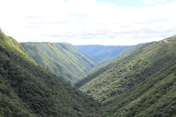 Naklejka premium view from the mountain