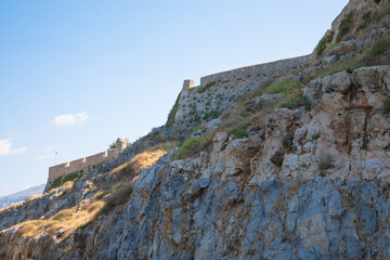 Fototapeta na wymiar Fortezza of Rethymno (translates as Rethymno Fort), Rethymno, Crete, Greece