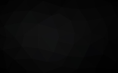 Obraz premium Dark Black vector shining triangular pattern.