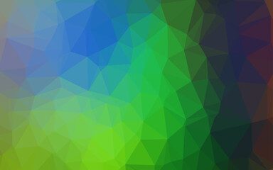 Light Multicolor, Rainbow vector abstract polygonal cover.