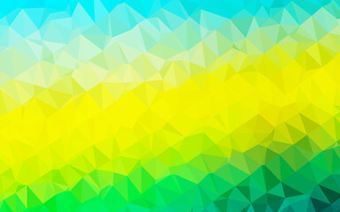 Light Blue, Yellow vector low poly layout.