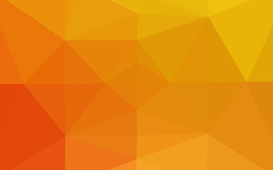 Light Yellow, Orange vector abstract mosaic background.