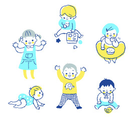 数人の赤ちゃん　セット