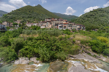 Rocchetta Nervina ancient village, Liguria region, Italy
