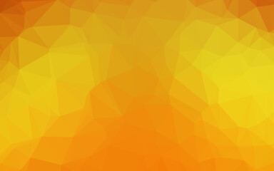 Light Orange vector polygonal background.