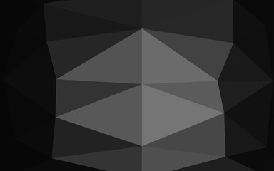 Fototapeta premium Dark Silver, Gray vector triangle mosaic texture.