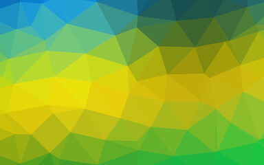 Dark Blue, Yellow vector triangle mosaic texture.