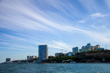 Obraz premium Sea. View of the city of Odessa. Beautiful landscape