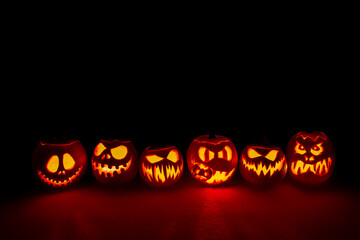 A motley crew of pumpkins