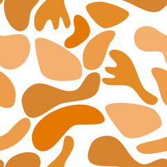 seamless abstract trendy hand drawn shapes and design elements. Pattern Creation set. perfect for fabric printing.