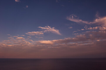 Thr beautiful sunset sky and clouds