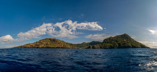 Fototapeta na wymiar Panorama sur l'îlot de Mtsamboro - Mayotte