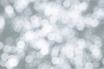 Silver bokeh background