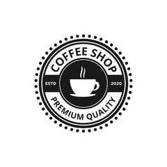 Coffee shop logo template