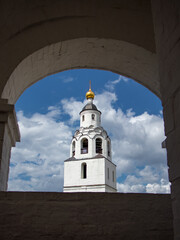 view from the arch window on monastery, Sviyazhsk, Kazan, Tatarstan, Russia