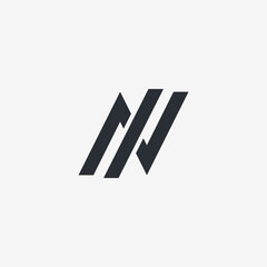 Letter N logo icon design template elements
