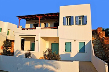 Greece, Antiparos island, view of a house, August 19 2010.