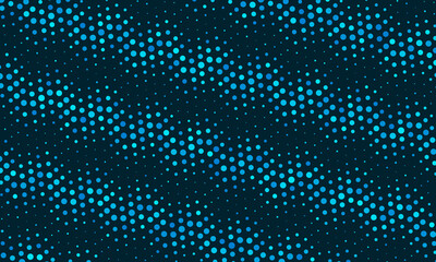 abstract sea background in halftone design. waves pattern with dots.