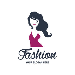 fashion and beauty logo emblems and insignia with text space for your slogan tag line. vector illustration