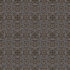 Seamless metallic relief pattern in an intricate retro decor style 527c
