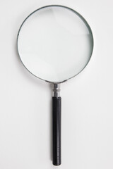 magnifying glass on white background