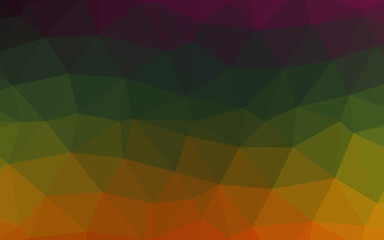 Dark Multicolor, Rainbow vector blurry triangle template.