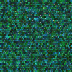 Small turquoise mosaic. Seamless background or texture.