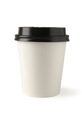 Disposable coffee cup with lid