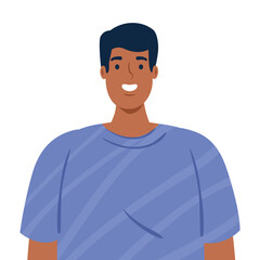 young man on white background vector illustration design