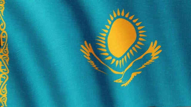 Kazakhstan. State flag of the country
