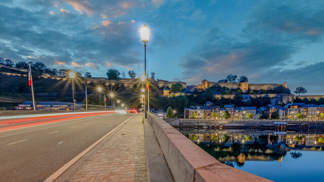 Namur au coucher