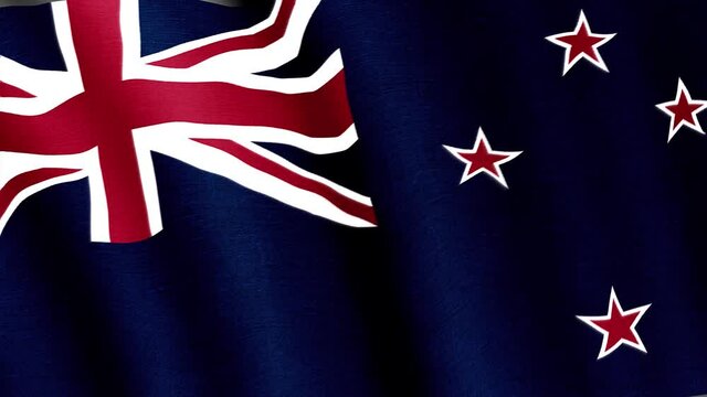 New Zealand. State flag of the country
