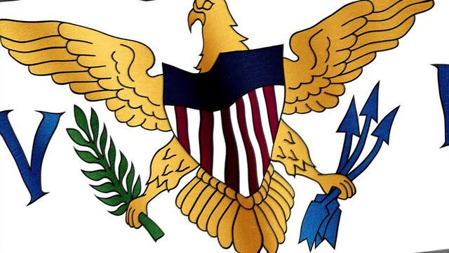 Virgin Islands USA. State flag of the country