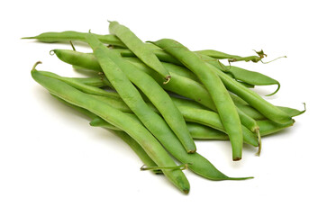 green beans isolated on white