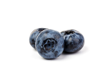 Blueberry isolated. Blueberry on white background. Bilberry. Clipping path.