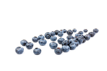 Blueberry isolated. Blueberry on white background. Bilberry. Clipping path.