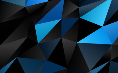 Obraz premium Light BLUE vector abstract polygonal layout.