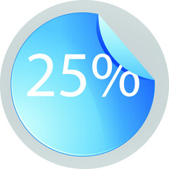 blue sale label