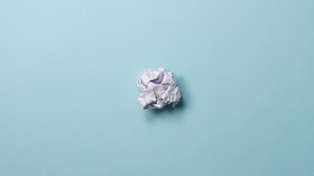 Crumpled paper ball stop motion animated set of icons and signs. Home, mask, happy face, confused or sad face, exclamation and question mark, mix and combine to make your message.