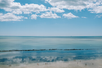 beach and blue sky