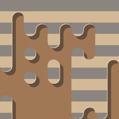 Abstract Rounded Color Lines halftone transition background illustration