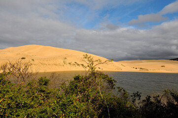 Dunes and cloud formations forming an artwork at the Sunday River’s mouth, Eastern Cape