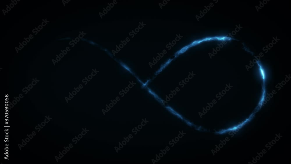 Poster abstract fantasy circle slider seamless looping/ 4k animation of an abstract fantasy glowing light c