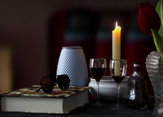 still life with candle