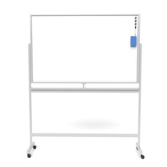 3d illustration of a white board front view